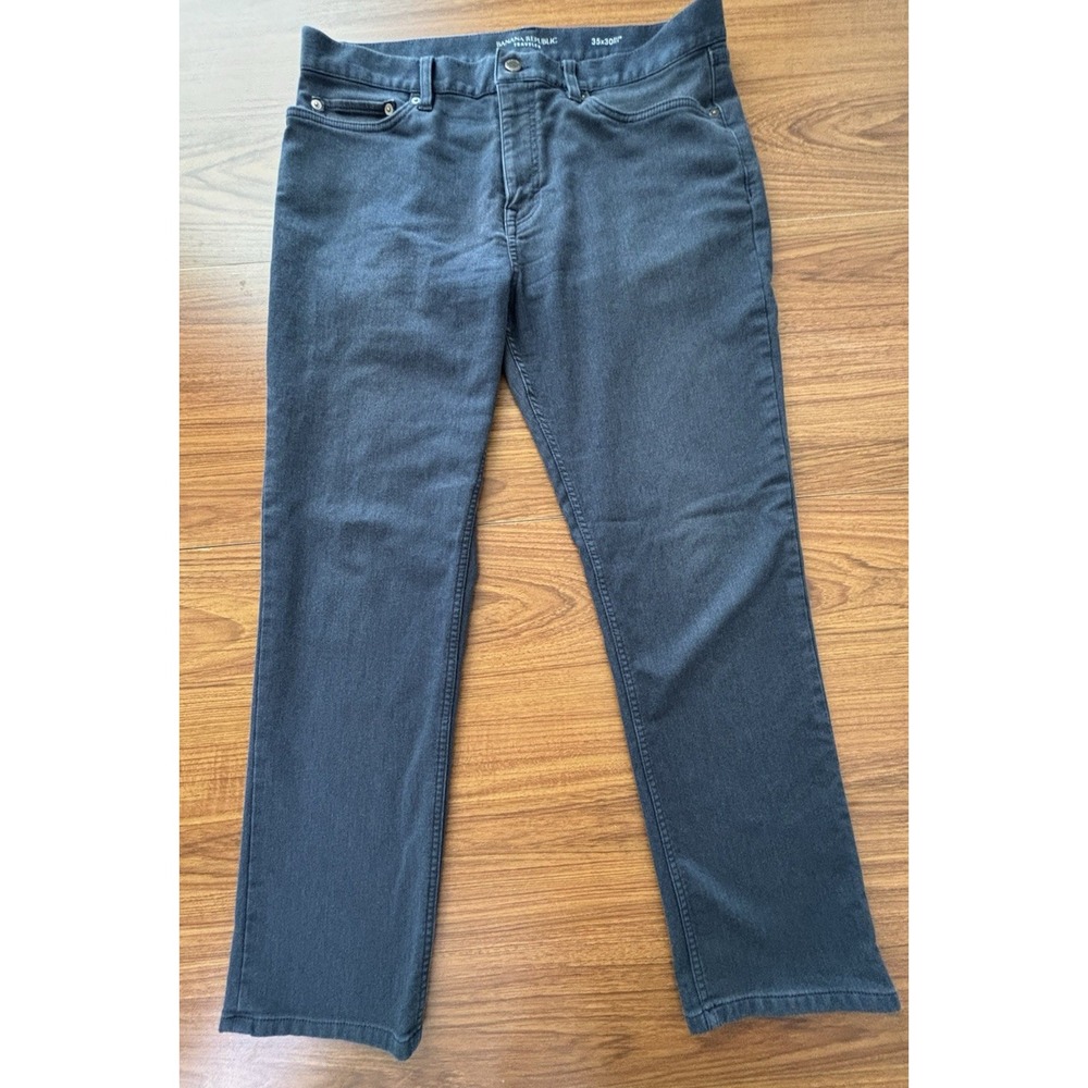 Banana Republic Traveler 35x30‎ Blue Slim Fit Pants Stretch Chino